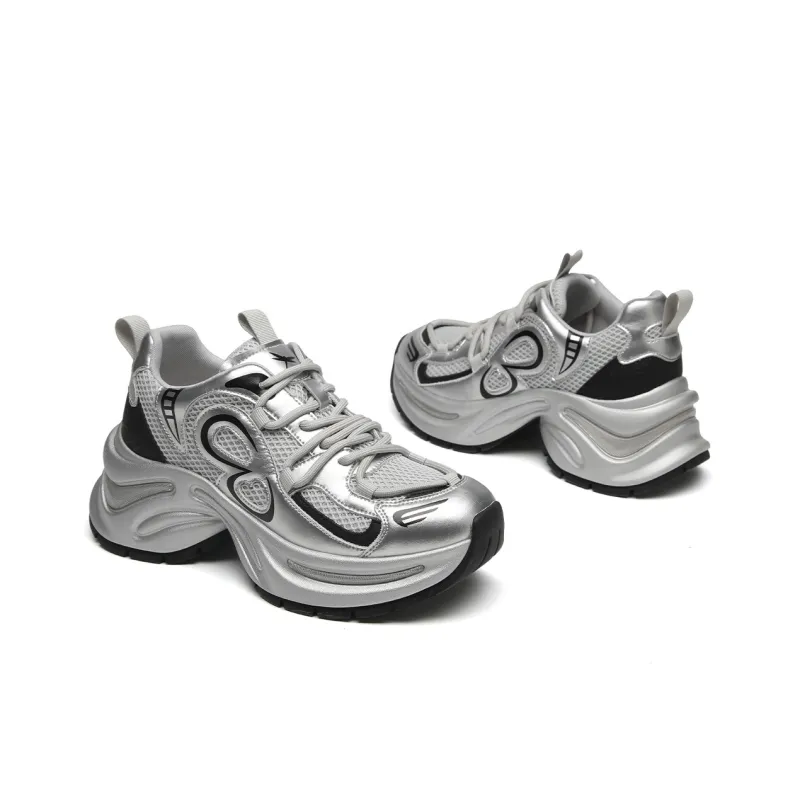 RED DRAGONFLY Platform Chunky Sneakers Height Increasing Lightweight Breathable Trendy Sports & Casual Shoes Women's-5