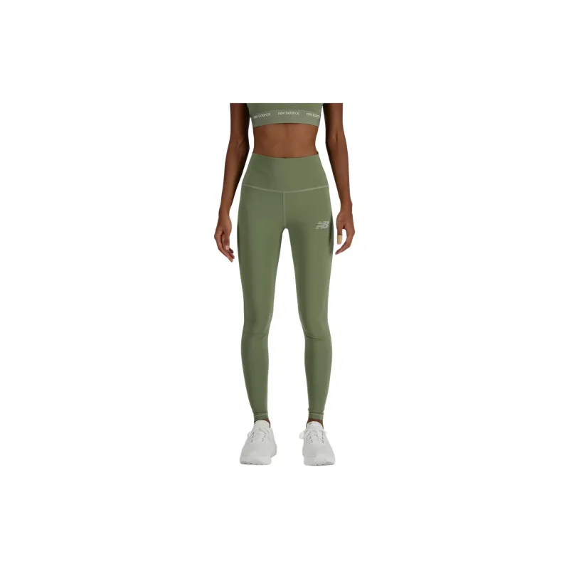 New Balance Leggings Women's Olive Green-3