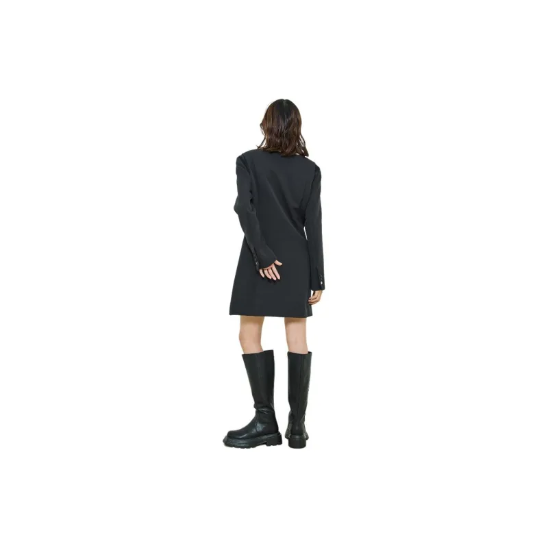 UNITED TOKYO Long Sleeved Dresses Women's Black-5