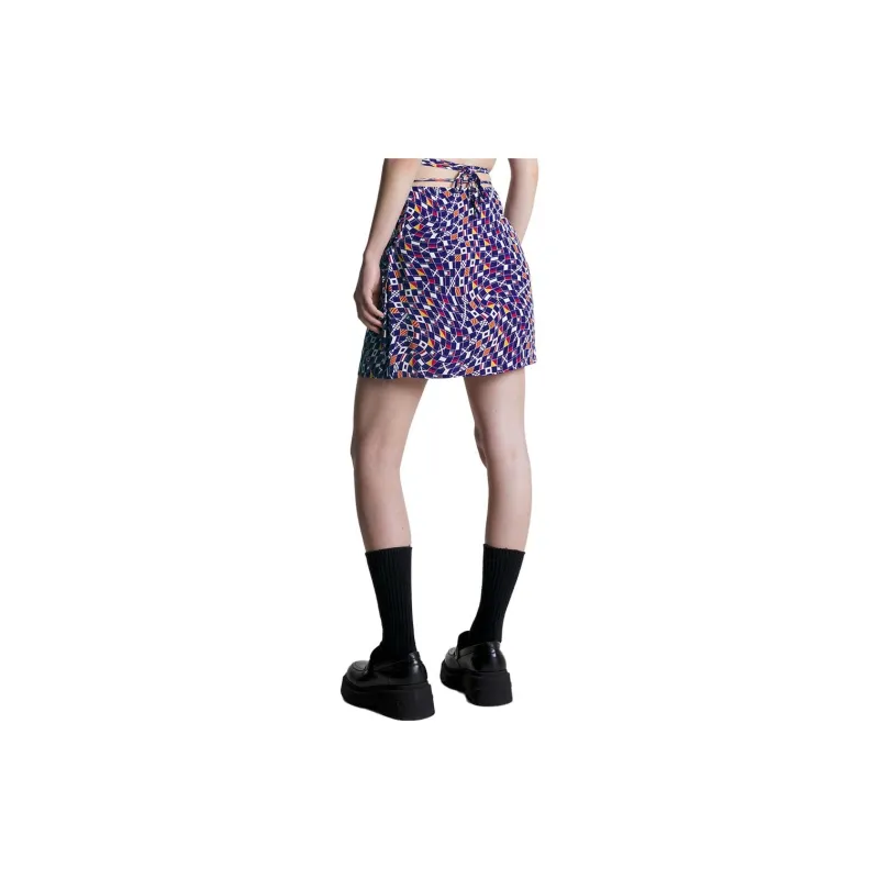 Tommy Hilfiger Casual Short Skirts Women's Red White Blue Plaid 0G0-2