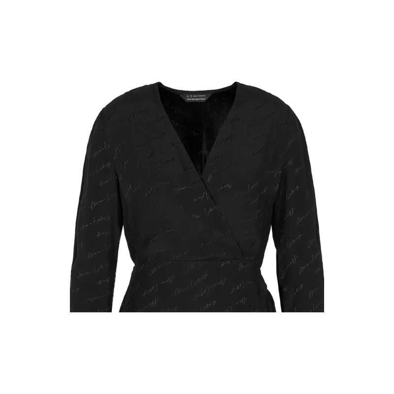 ARMANI EXCHANGE Logo jacquard Mini Dress-1