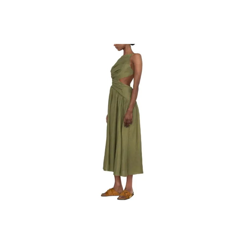 Zimmermann Sleeveless Dresses Women's Olive Green-3