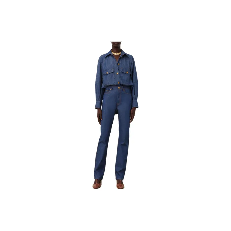 Zimmermann SS24 Jeans Women's Railroad Blue-1