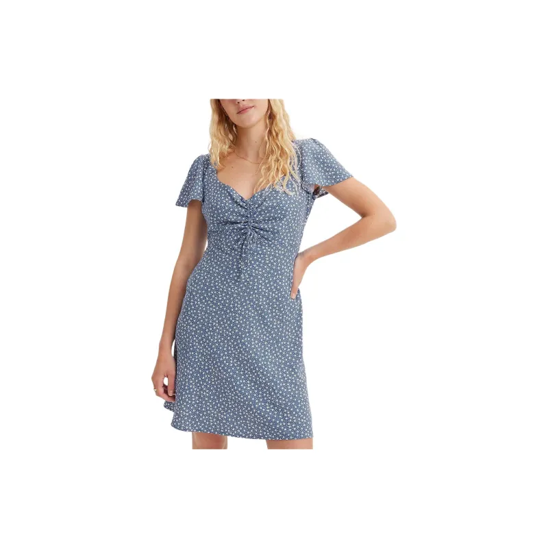 Levi's Short Sleeved Dress Women's Blue-4