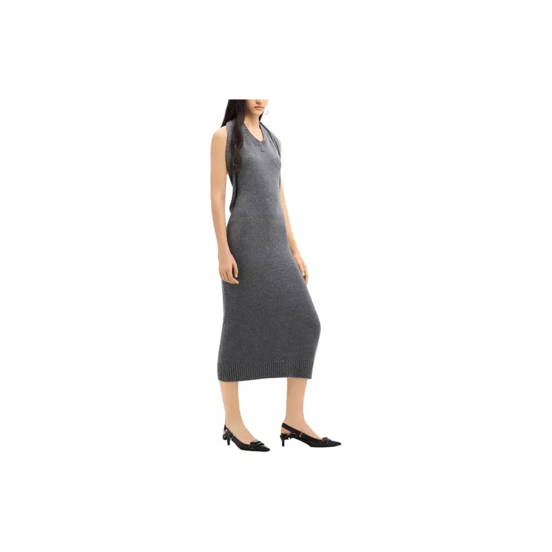 COURREGES Over The Shoulder Drape Dress-3
