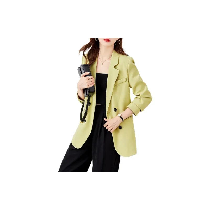 TERRE BLEUE Business Suit Women's Neon Green-2