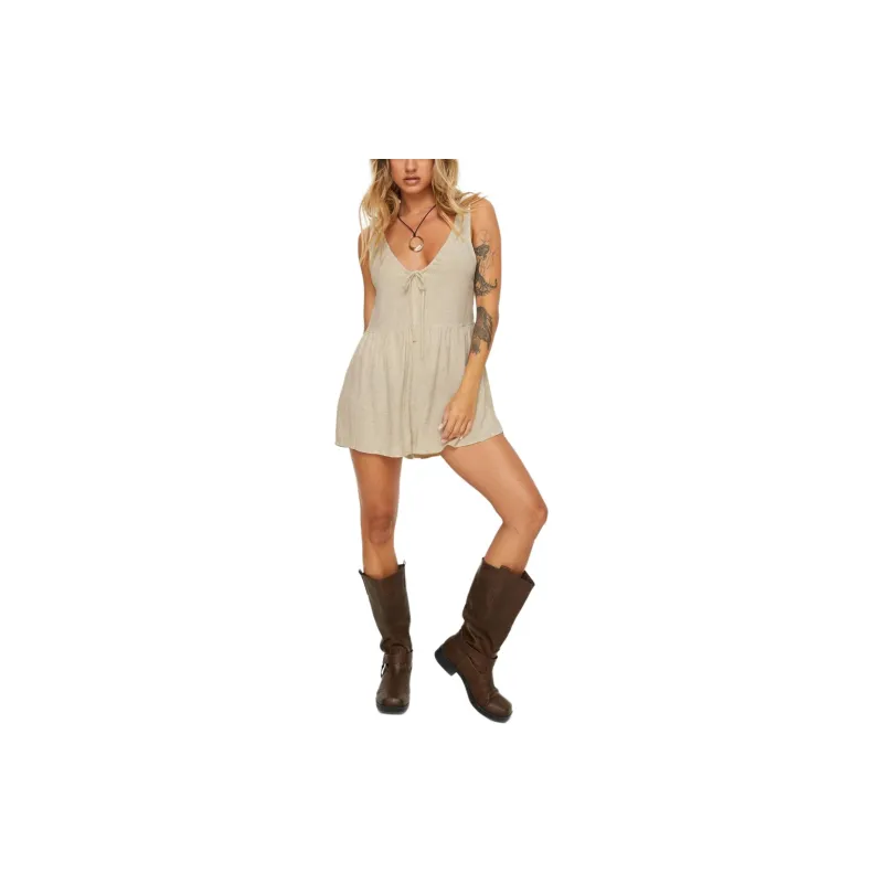 PRINCESS POLLY MACKELLAR ROMPER Bodysuits Women's BEIGE/Beige-1