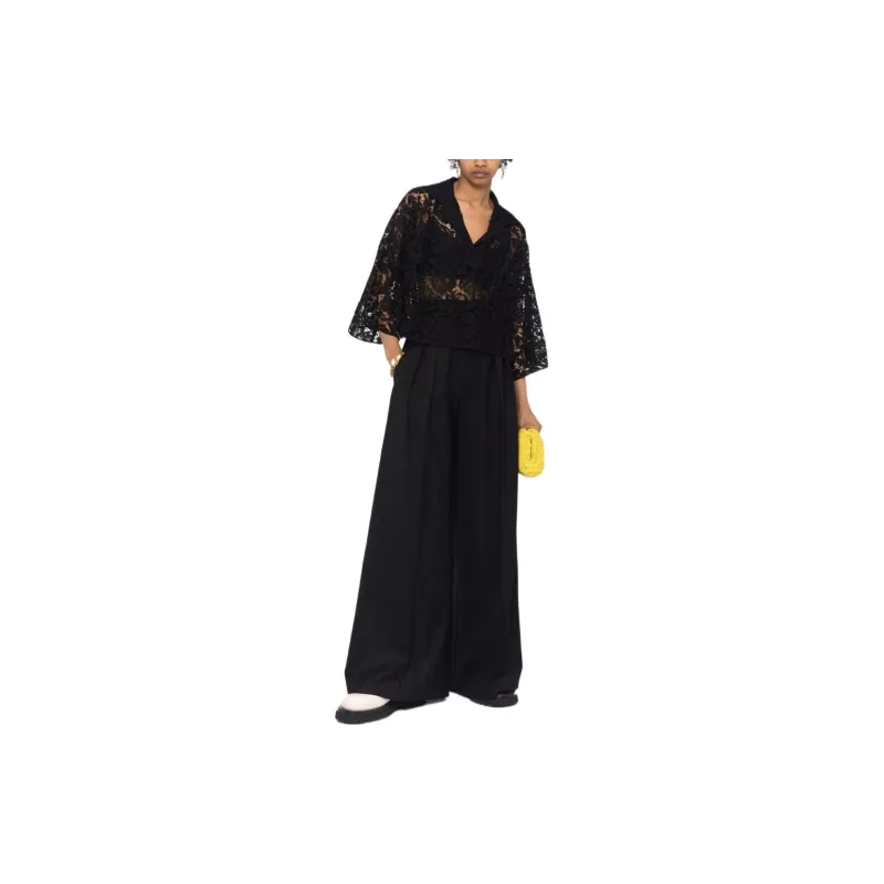 Valentino Crop Tops Women's Black-1