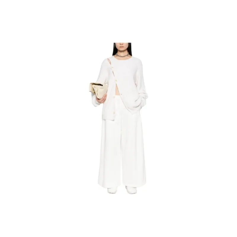 JIL SANDER High Waist Wide Leg Trousers-2