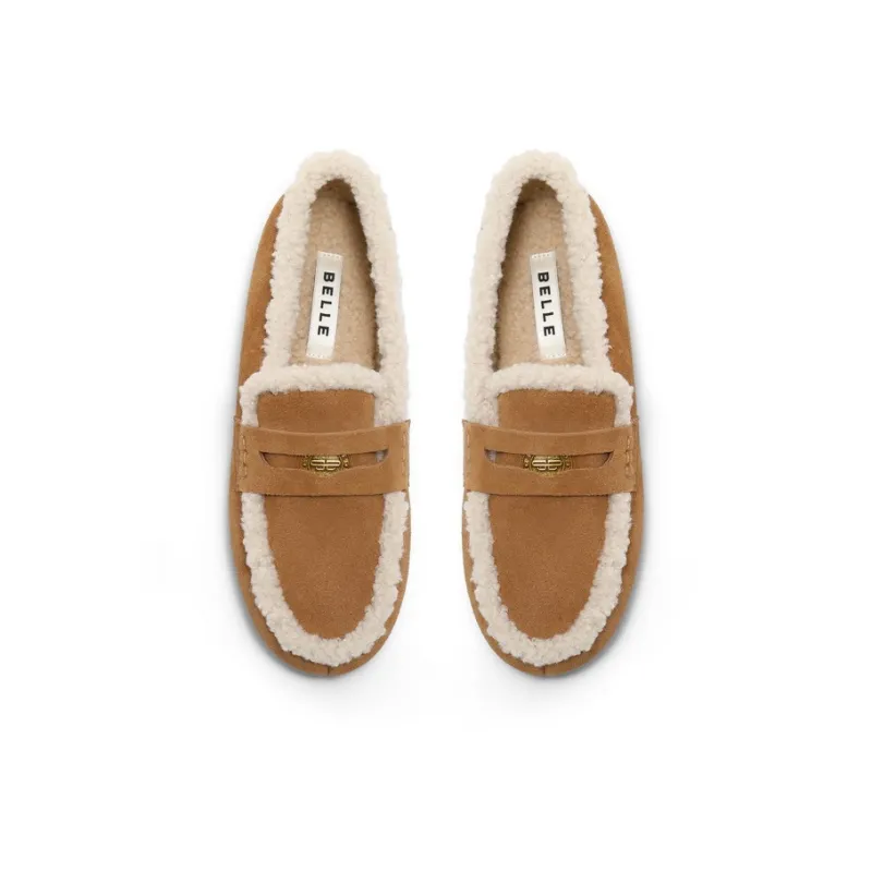 BELLE Loafers Women's Brown-3