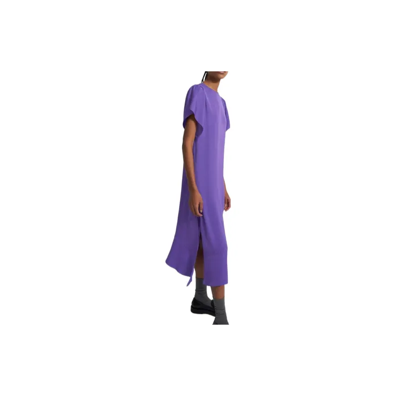 THEORY Short-Sleeved Dresses Women's Purple-3