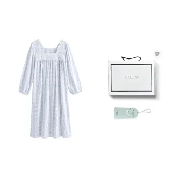 XUANZHITING Nightgown Women's Gift Box Set Light Blue