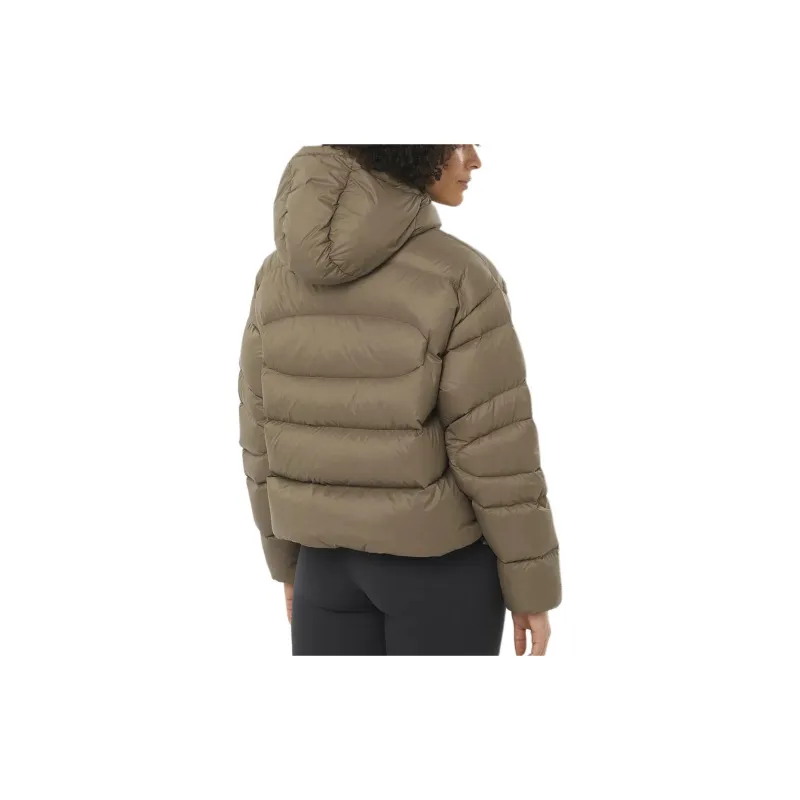SALOMON OUTLINE NOVELTY DOWN Down Jacket Women's Light Brown-3