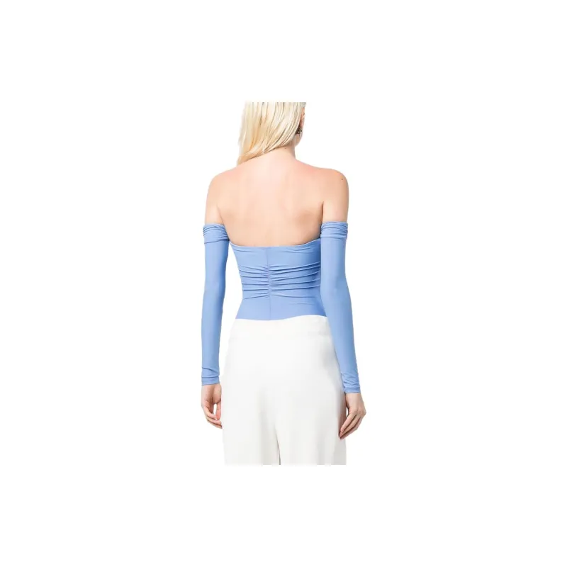 Fleur Du Mal Ruched Bodysuit-5
