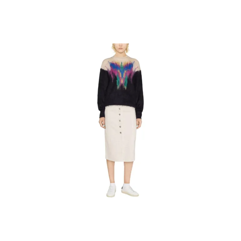 ISABEL MARANT ETOILE Buttoned Midi Skirt-1