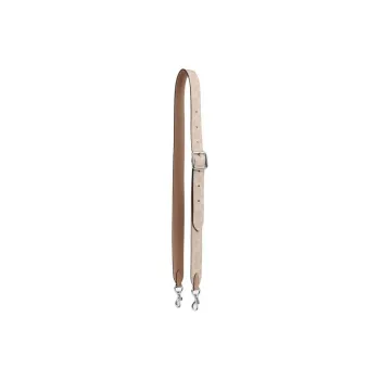 COACH Canvas With Leather Bag Strap Women's Silver & Sand & Taupe