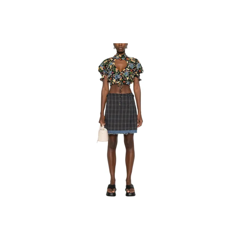 Vivienne Westwood Allover Floral Printed Cropped Top-1