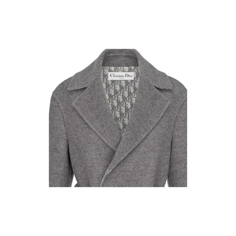 DIOR Quarterly New Products Coats Women's Gray-3