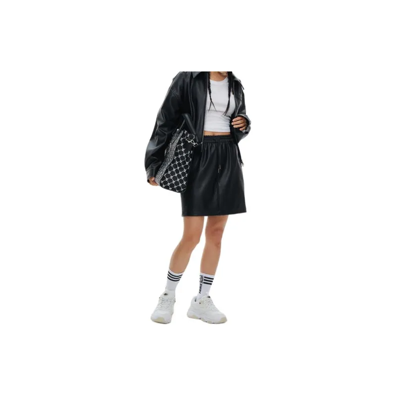 Lifework Casual Short Skirts Women's Black-2