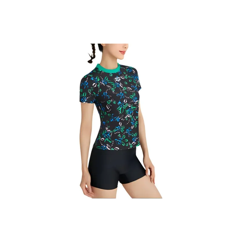 Arena Floral World Collection Two Piece Swimsuit Women's Black-3