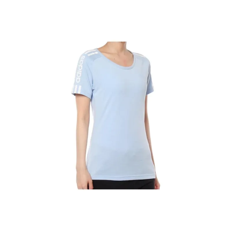 Adidas Neo Raglan Sleeve T Shirt Women's Light Blue-3