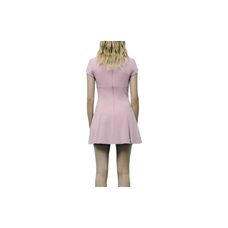 ZARA Trf Short Sleeved Dress Women's Pink-4