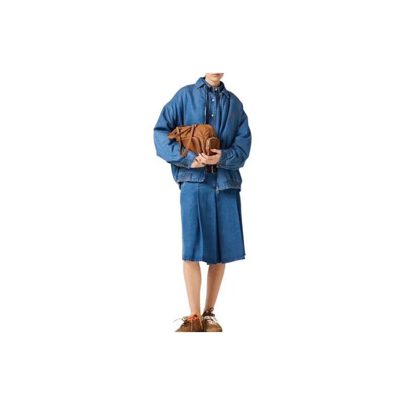 MIU MIU Logo Embroidered Zipped Jacket-1
