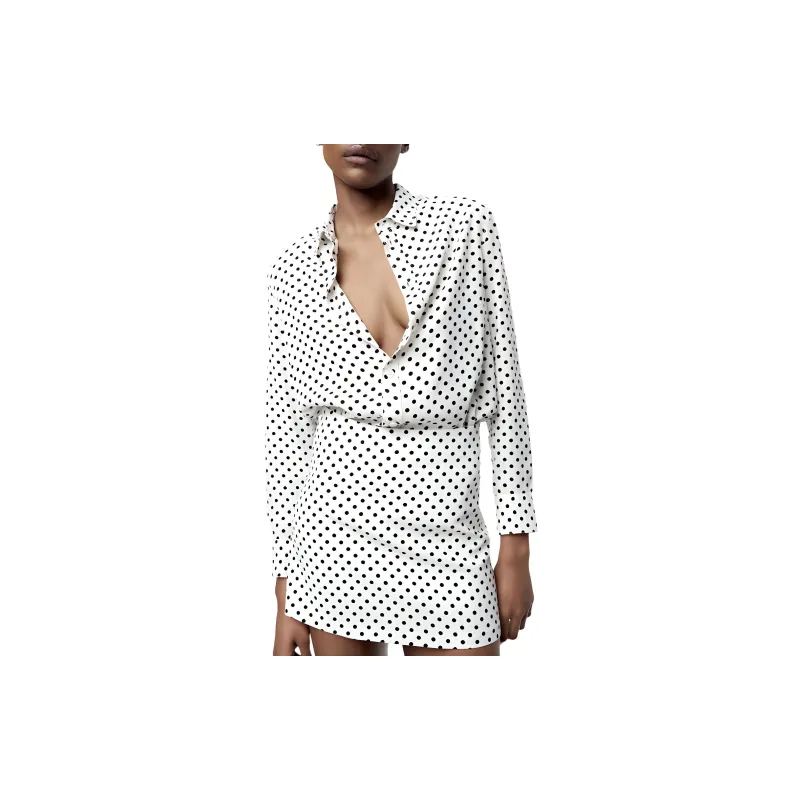 ZARA Casual Short Skirts Women's Frosted White-2