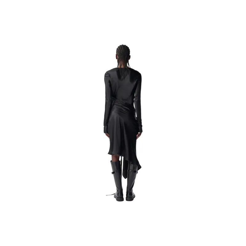 Ann Demeulemeester Long Sleeved Dress Women's Black-2