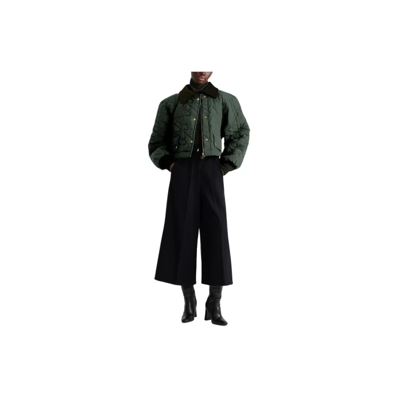 Patou Cropped Quilted Bomber Jacket-1