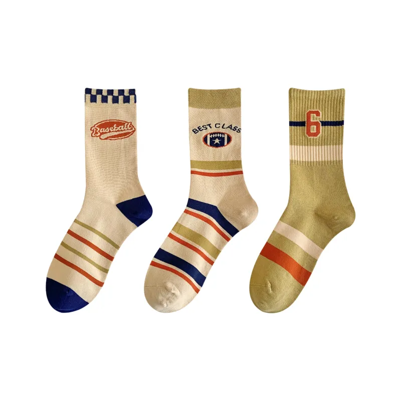 XXLLG Mid Calf Socks Women's 3 Pack-7