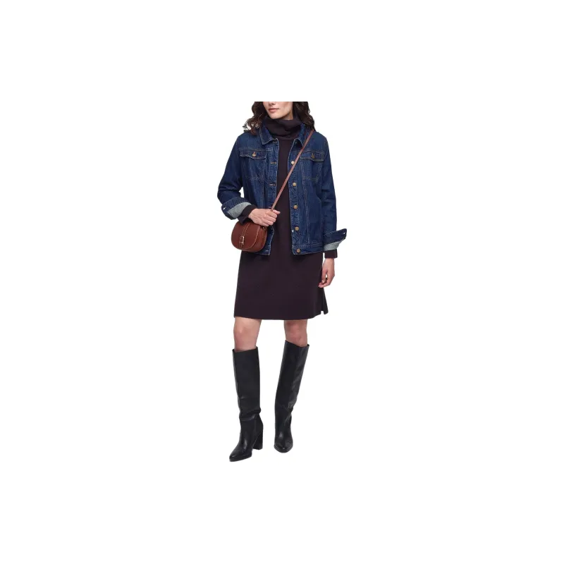 BARBOUR Barbour Stitch Dress Long-Sleeved Dresses Women's Brown-2