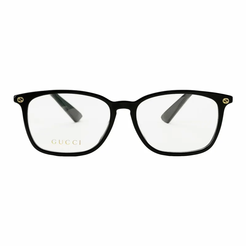 GUCCI Plate Frame Square Eyeglass Frames Unisex-1