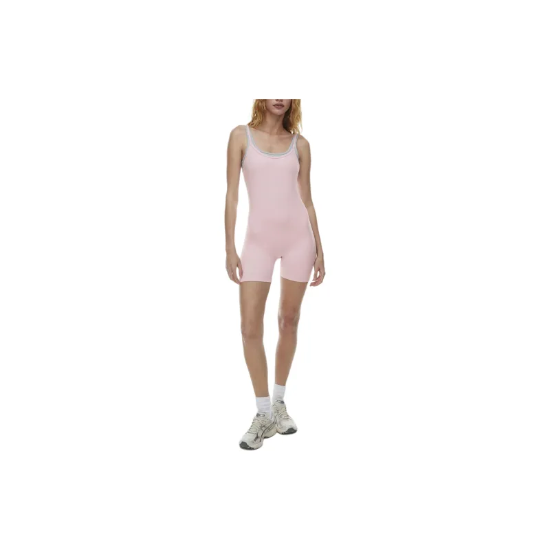 ARITZIA Golden BUTTER Essential 5' Romper Bodysuits Women's Cupid Pink-2