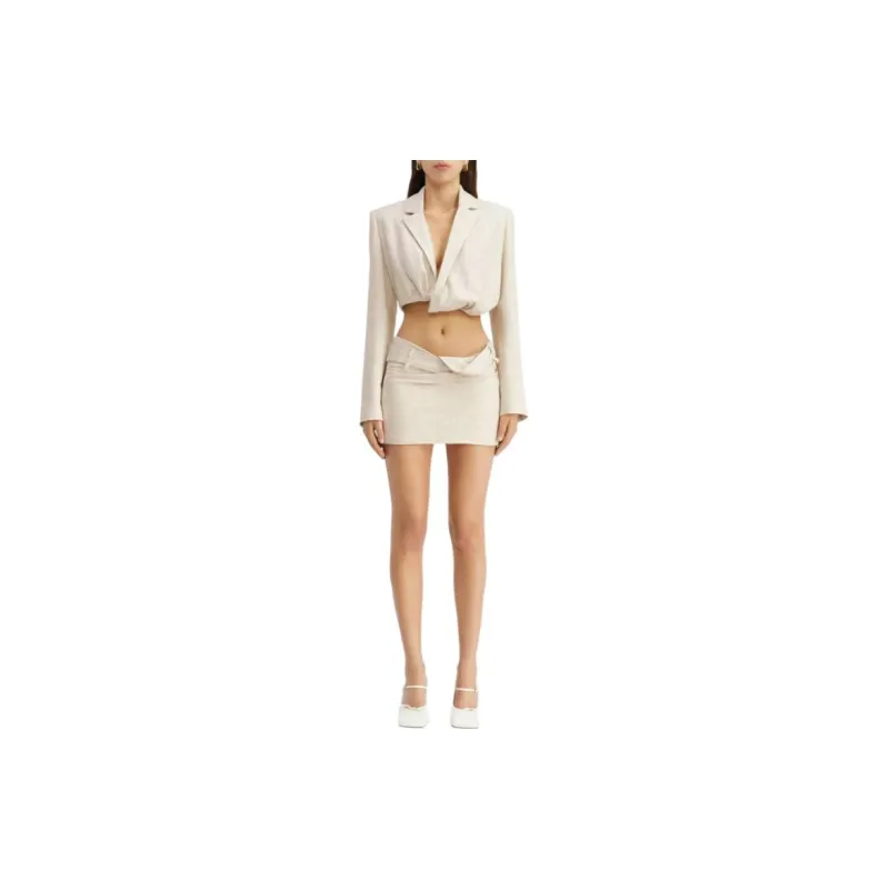 Jacquemus La Veste Bahia Courte 'Light Beige'-1