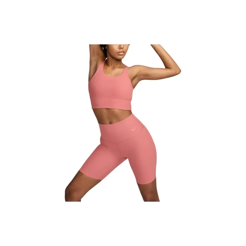Nike Zenvy Rib Women's Gentle-Support High-Waisted 8' Biker Shorts-2