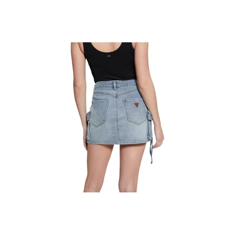 GUESS Denim Short Skirts Women's Blue-2