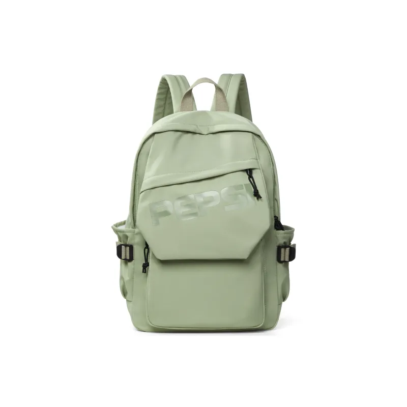 Pepsi Fabric Backpack Laptop Bag Regular Unisex Black/Gray Green-6