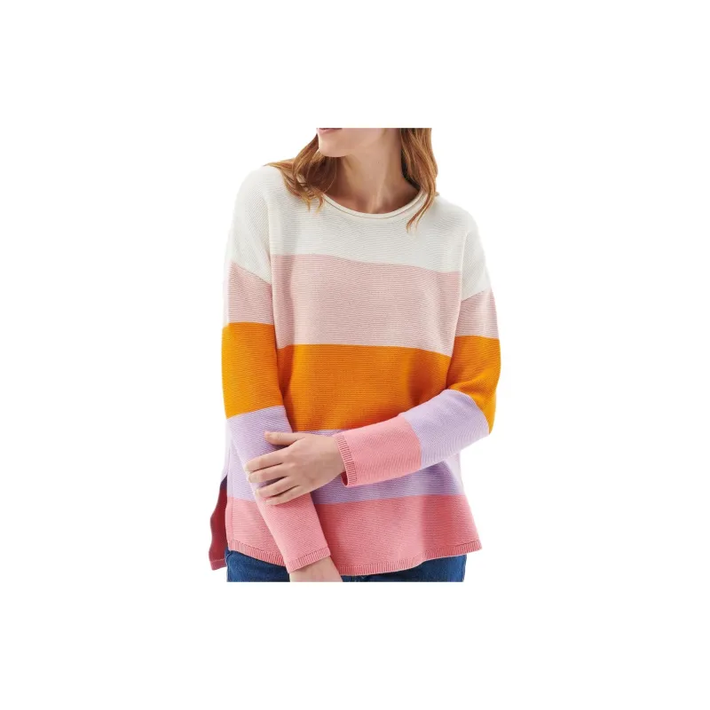 BARBOUR Mariner Striped Knitted Jumper Sweater Women's Multicolor-3
