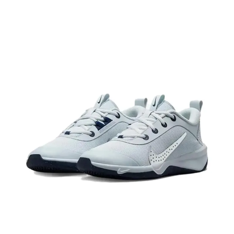 Nike Omni Multi Court Cushioning, Wear Resistant Low Top Kids Lifestyle Shoes Silver Teenagers-2