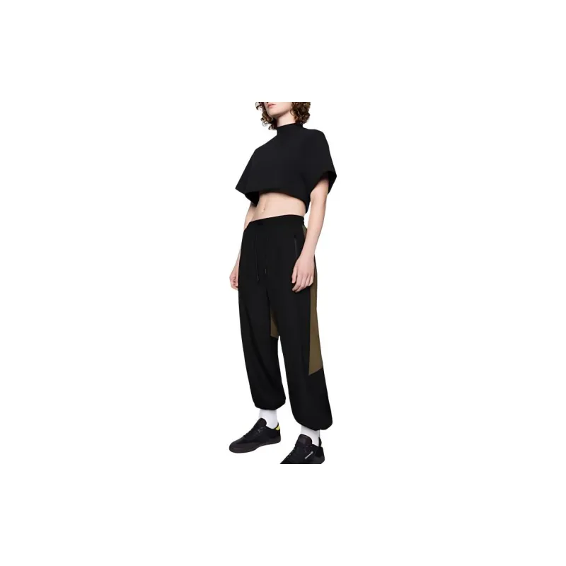 Reebok Drop Shoulder Sleeve T-Shirt Women's Black-3