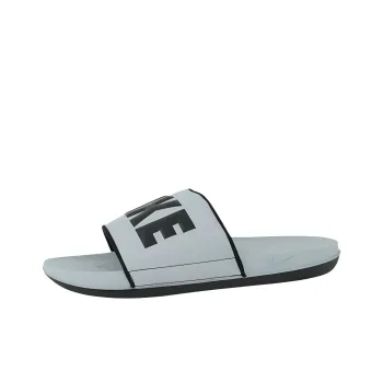 Nike Offcourt Rubber Sole Slip Resistant Odor Resistant Slide Slippers Men's Gray Black