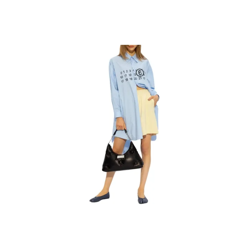 MM6 Maison Margiela Logo print Cotton Dress-1