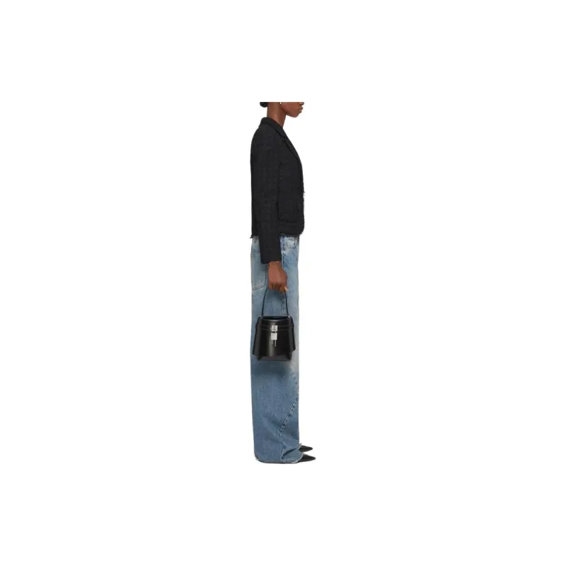 Givenchy Wide Pants With Stitching Details Com 'Medium Blue'-3