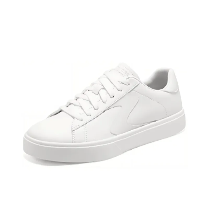 Skechers Court Classics Low Top Skateboard Shoes Women's White-2