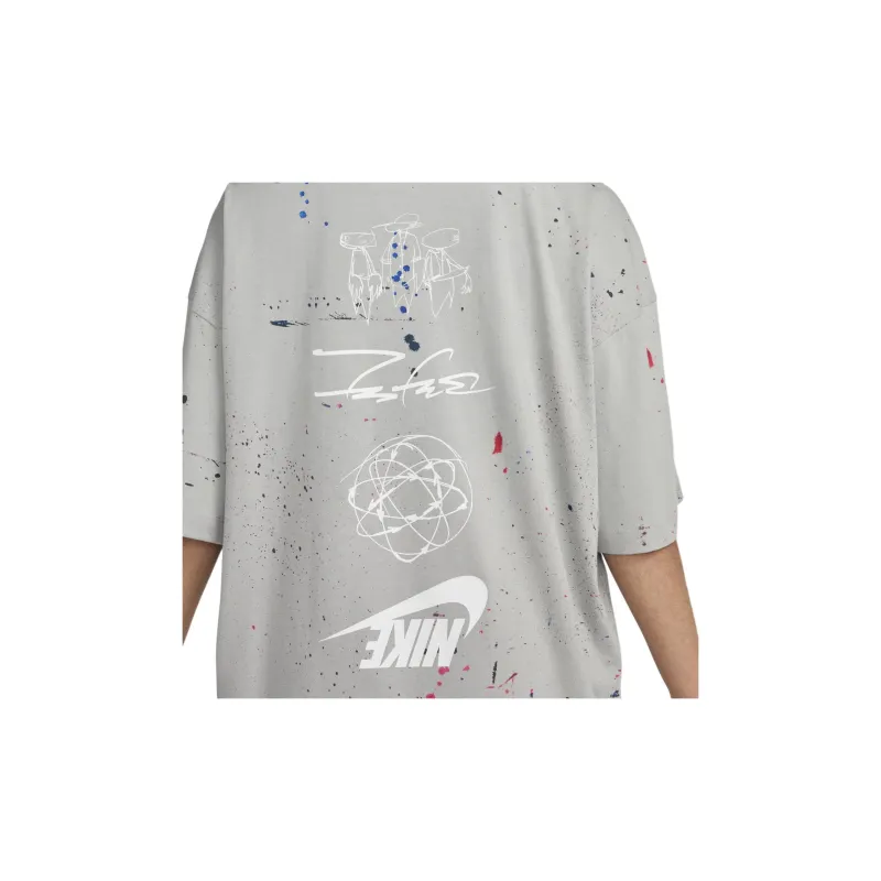 Nike Sportswear Drop Shoulder Sleeve T-Shirt Women's Tone Gray-4
