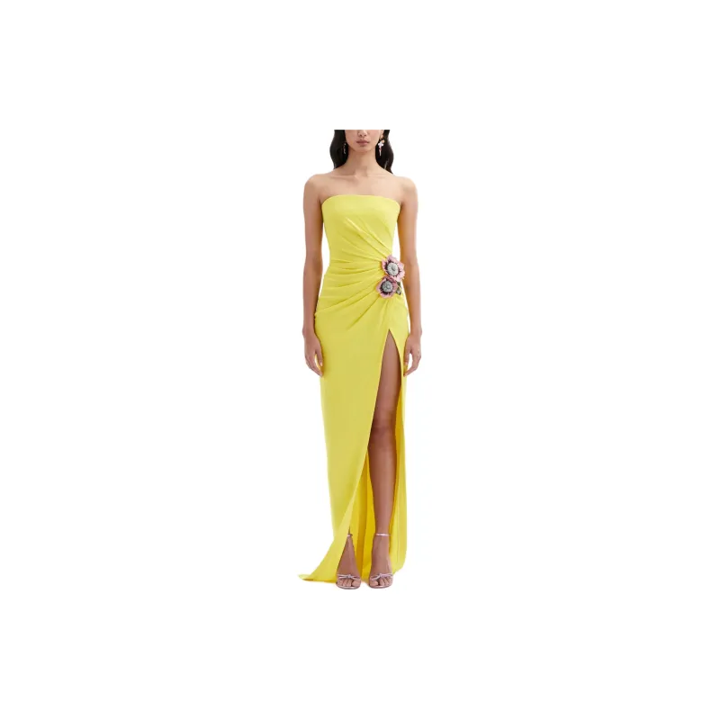 Oscar De La Renta Floral-appliqué Gown-1