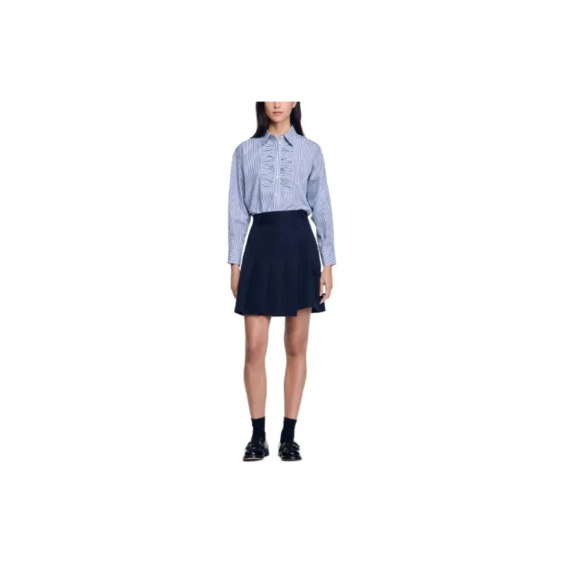 Sandro Pleated Mini Skirt-1