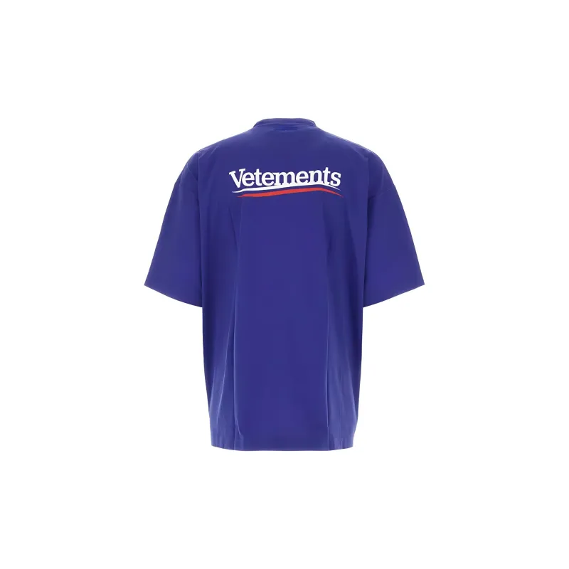 Vetements T-Shirts Women's Blue-1