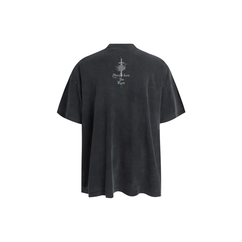 AWAKEN THE ROSE T Shirt Unisex Black-1